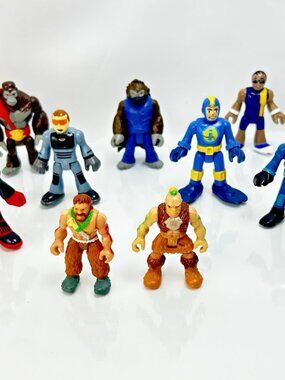 Imaginext Lot Mixed Cavemen Jungle Gorilla Smash Diver Dino Rider